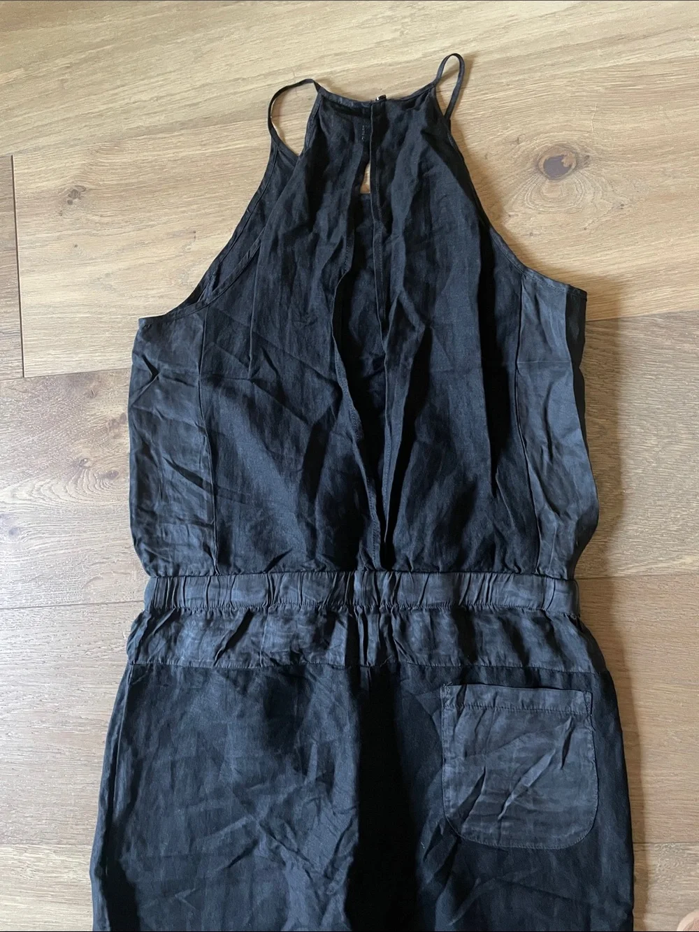 YFB by Young Fabulous & Broke Diego Linen Blend Black Jumpsuit Size Medium